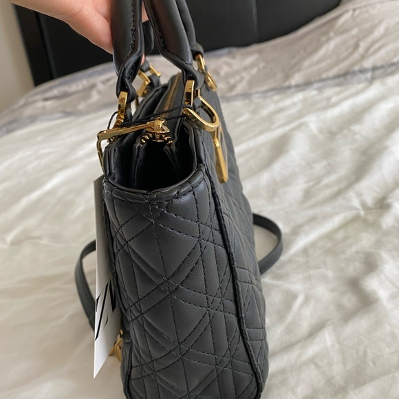 ZARA QUILTED MINI CITY BAG in Black - Picture 5 of 5